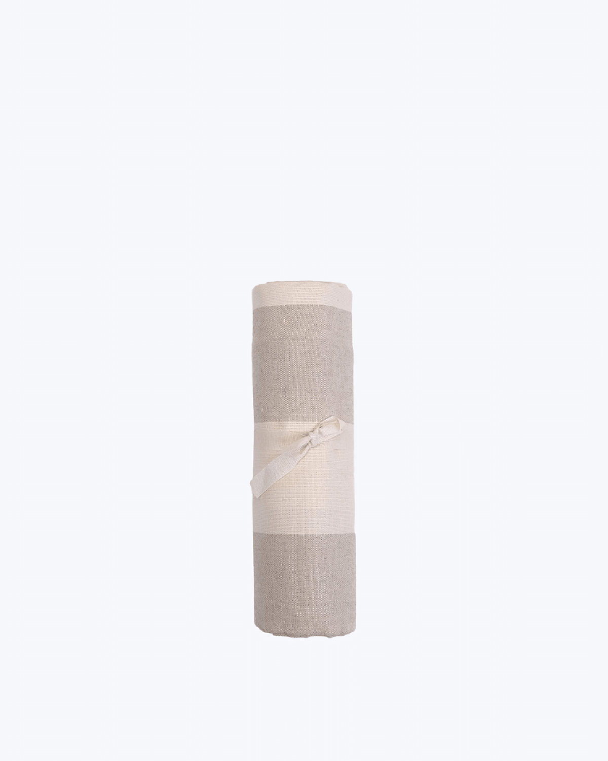Telo Arredo Copritutto a Righe Grandi in Cotone- Perfetto come Copriletto o Copridivano Beige
