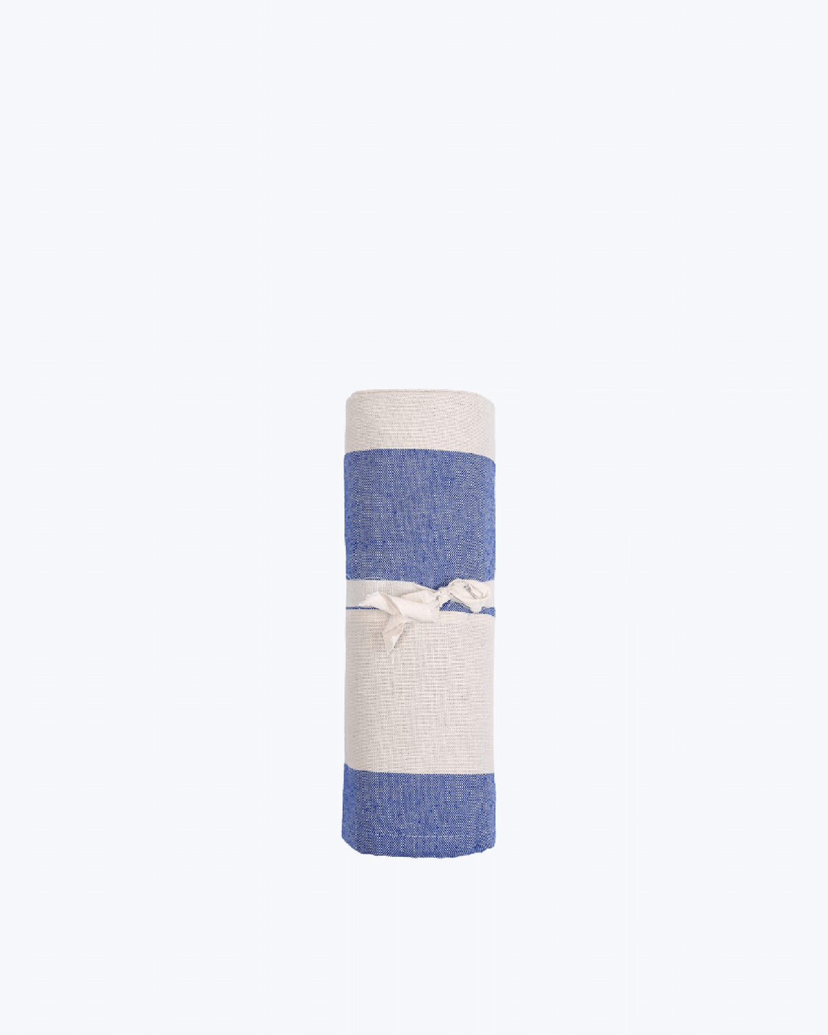 Telo Arredo Copritutto a Righe Grandi in Cotone- Perfetto come Copriletto o Copridivano Blu