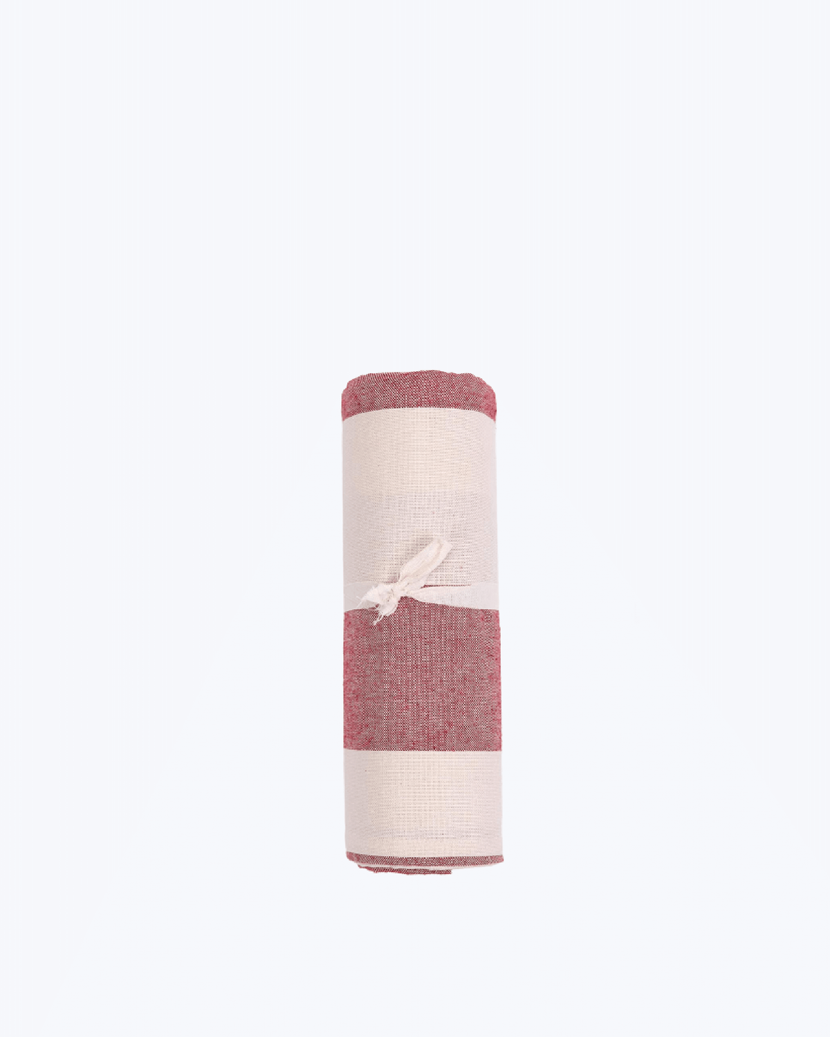 Telo Arredo Copritutto a Righe Grandi in Cotone- Perfetto come Copriletto o Copridivano Rosso