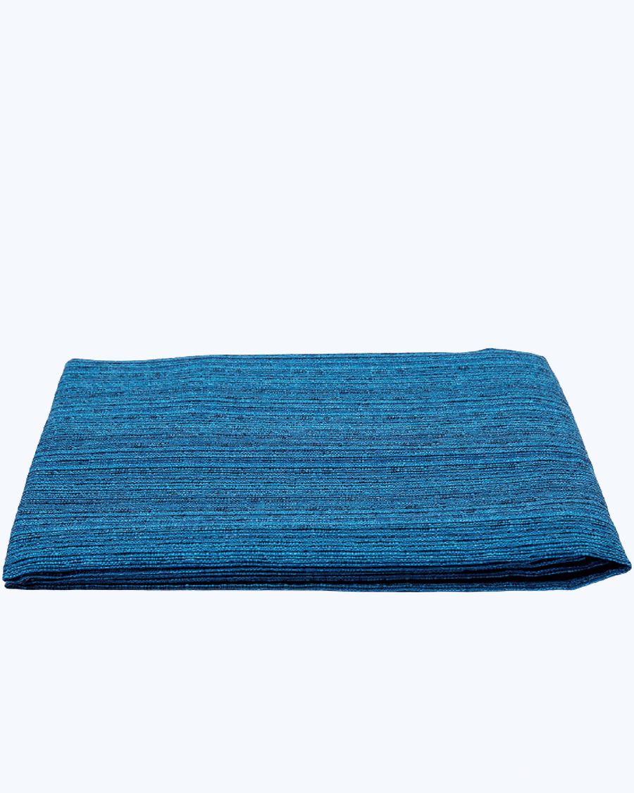 Copriletto Matrimoniale Primaverile Estivo in Piquet - Coperta Letto Matrimoniale Cotone Jacquard Titnta Unita Blu