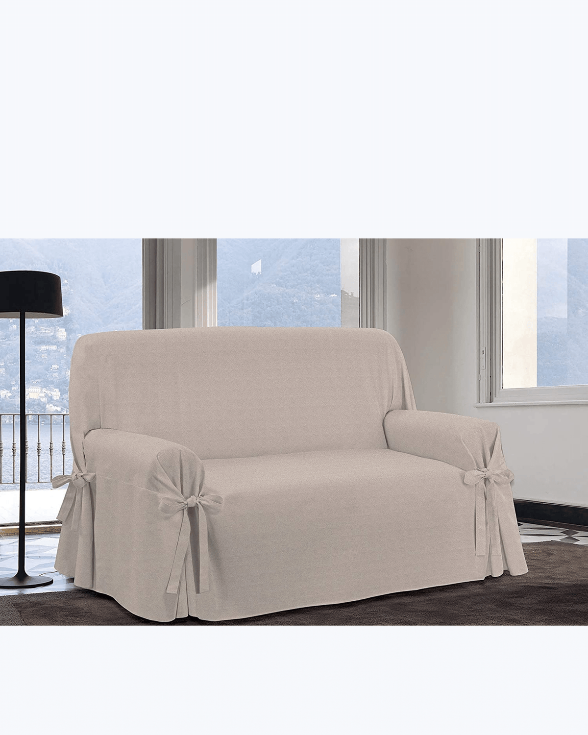 Copripoltrona/Copridivano con Laccetti Made in Italy Beige