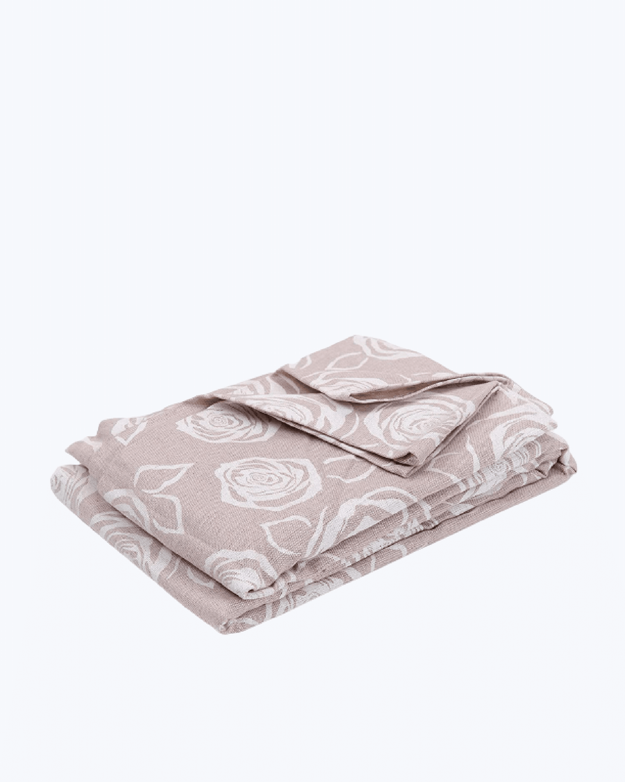 Copripoltrona / Copridivano con Lacci in Cotone | Stampa Con Rose