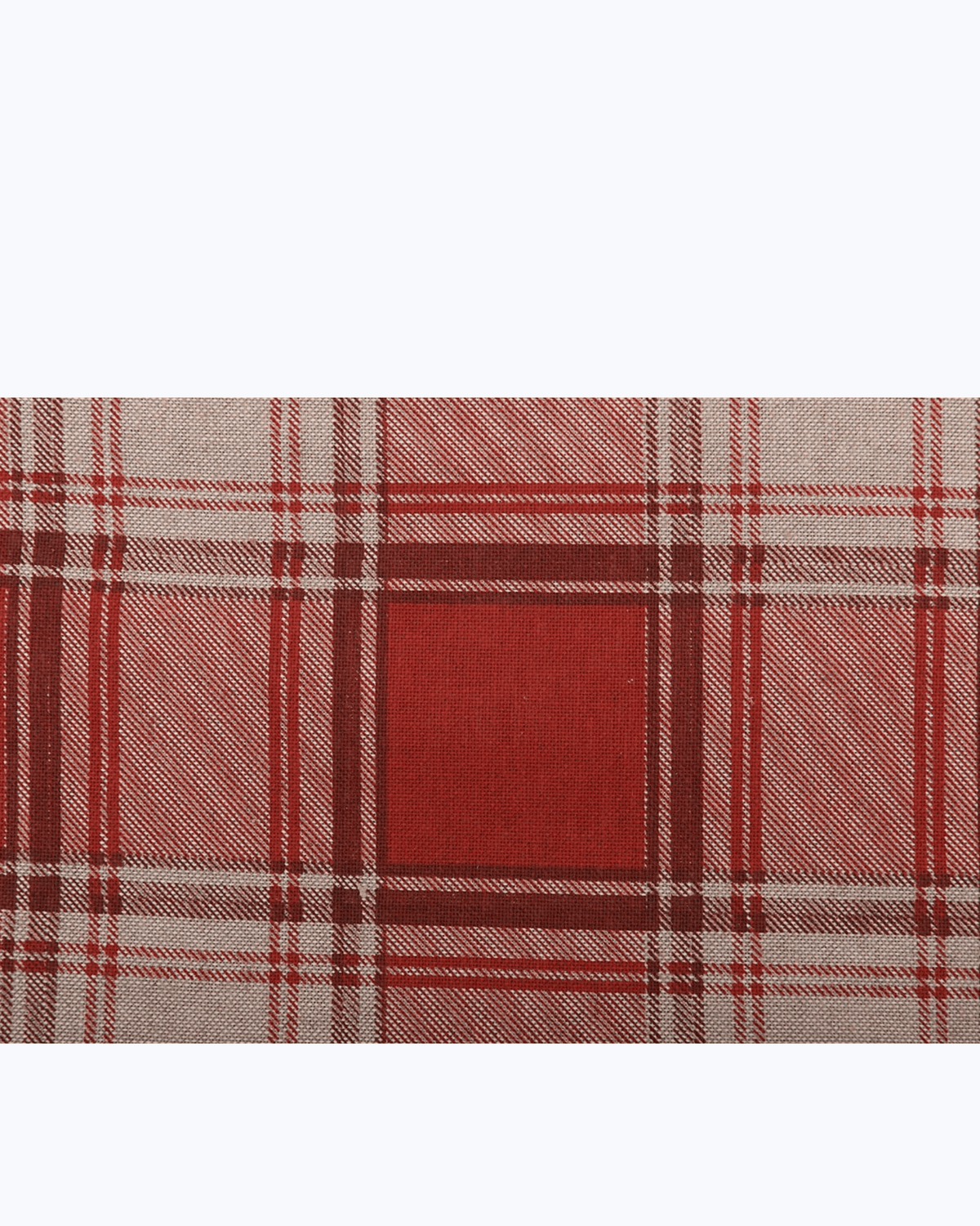 Copripoltrona / Copridivano con Lacci in Cotone | Motivo Scozzese