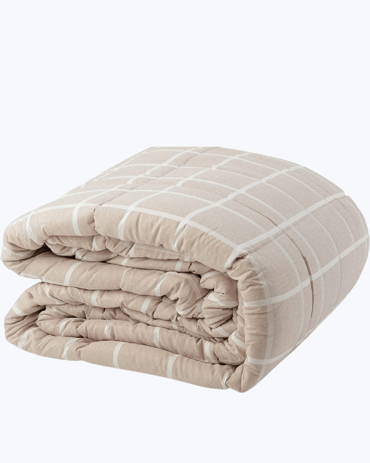 Piumone Invernale Matrimoniale Made in Italy Tinta in Filo - Piumoni Letto Invernale Tessuto Jacquard - Piumino Elegante Quadri Grigio