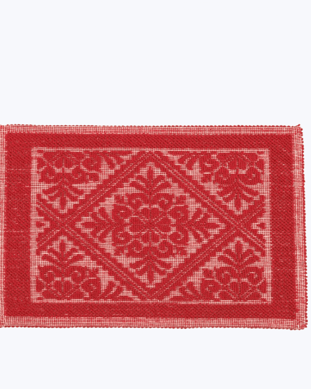 Tappeto Bagno in Cotone Assorbente Antiscivolo | Tappeto Sardo Rosso