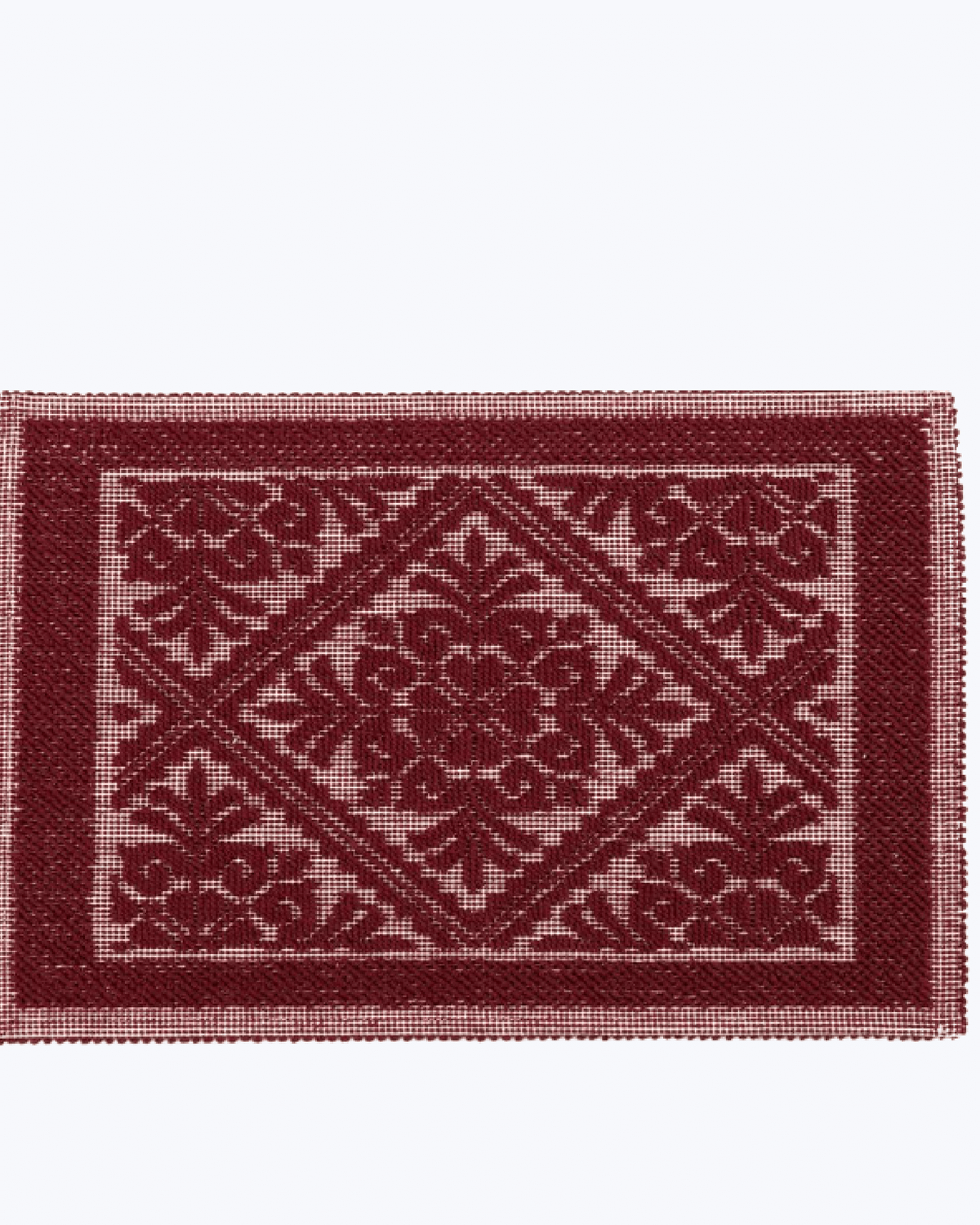 Tappeto Bagno in Cotone Assorbente Antiscivolo | Tappeto Sardo Bordeaux