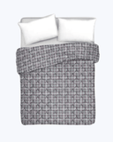 HomeLife Trapunta Singola Invernale 170X280 Made in Italy | Piumone Letto Singolo 300 gr/mq Autunno/Inverno | Piumone Imbottito Anallergico | Piumino Fantasia Tartan con Cervi | Beige, 1P Tartan Grigio Singolo [170X280]