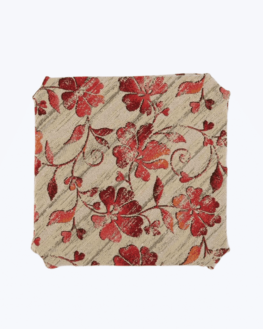 Cuscini Coprisedia Cucina Colorato | Copri Sedie Cucina a Fiori Rosso