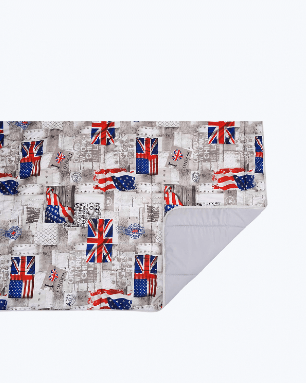 Trapunta invernale Bandiere UK e USA in microfibra