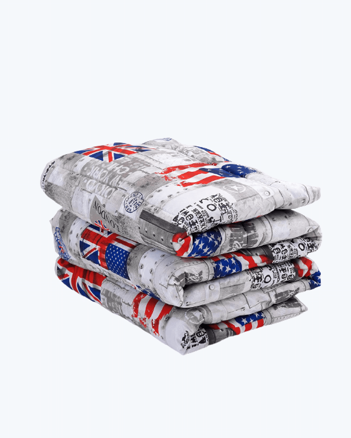 Trapunta invernale Bandiere UK e USA in microfibra