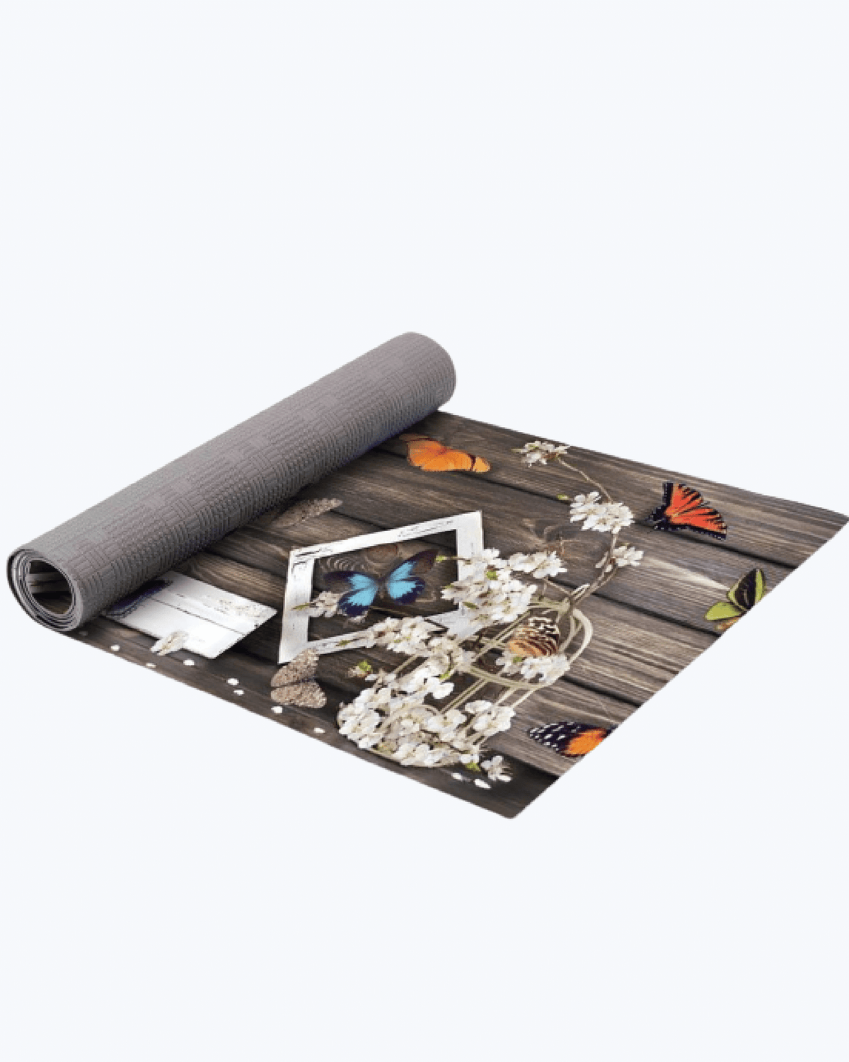 Tappeto Passatoia Antiscivolo e Antimacchia in PVC con Stampa Farfalle