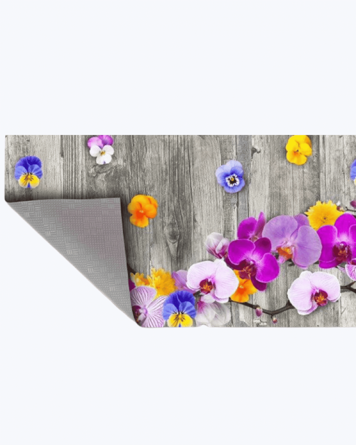 Tappeto Passatoia Antiscivolo e Antimacchia in PVC con Stampa Orchidea