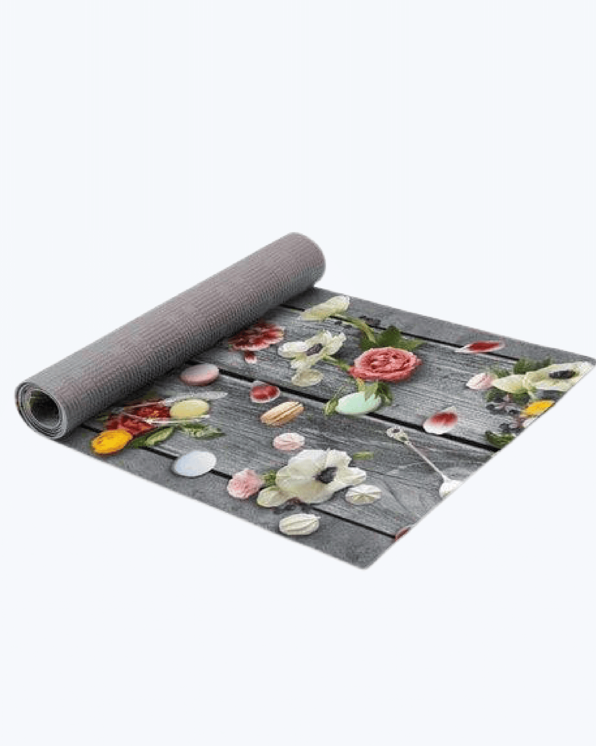 Tappeto Passatoia Antiscivolo e Antimacchia in PVC con Stampa Macarons
