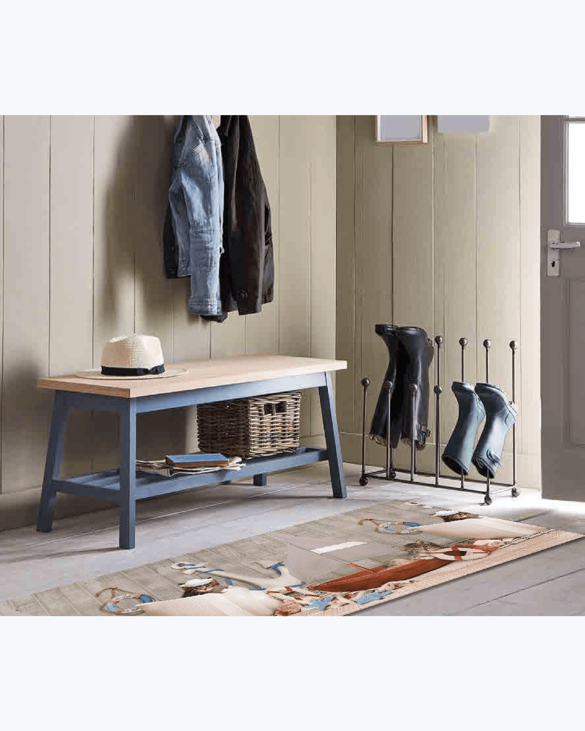 Tappeto Passatoia Antiscivolo e Antimacchia in PVC con Gattini Marinai