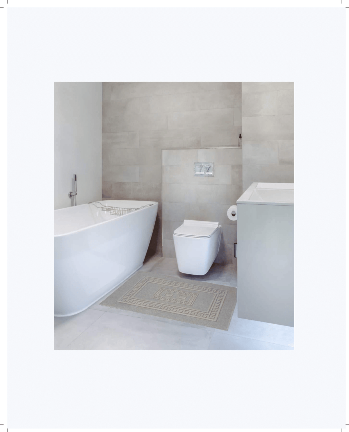 Tappeto Bagno in Cotone Classico ed Elegante