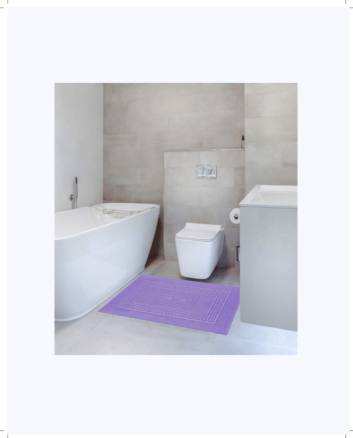 Tappeto Bagno in Cotone Classico ed Elegante