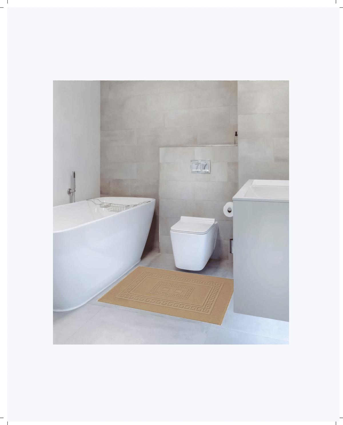 Tappeto Bagno in Cotone Classico ed Elegante