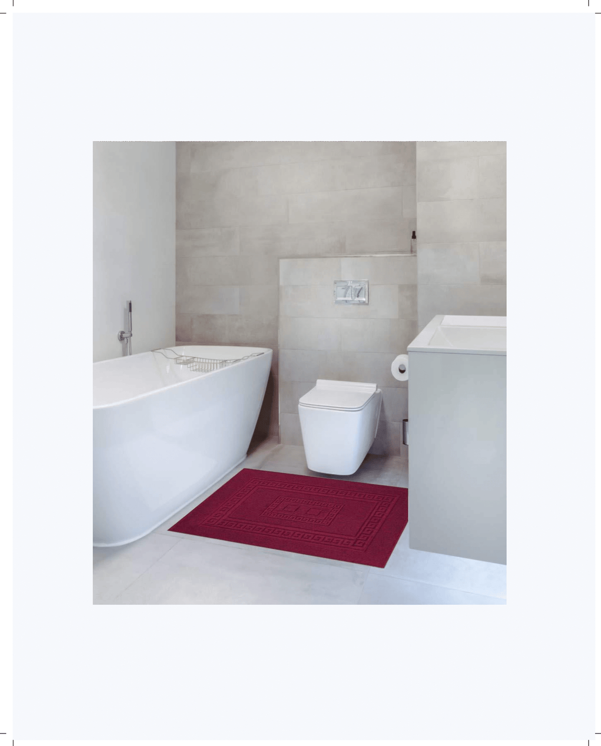 Tappeto Bagno in Cotone Classico ed Elegante