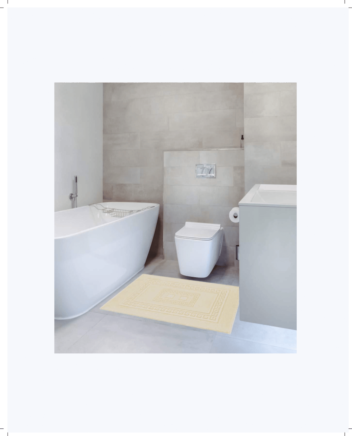Tappeto Bagno in Cotone Classico ed Elegante
