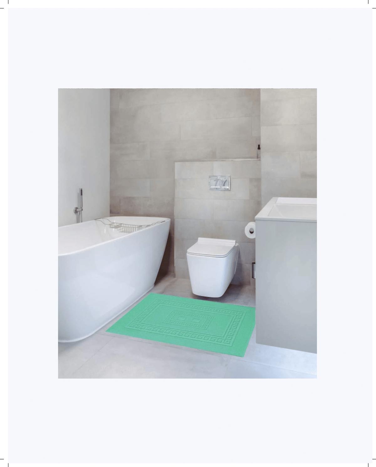 Tappeto Bagno in Cotone Classico ed Elegante