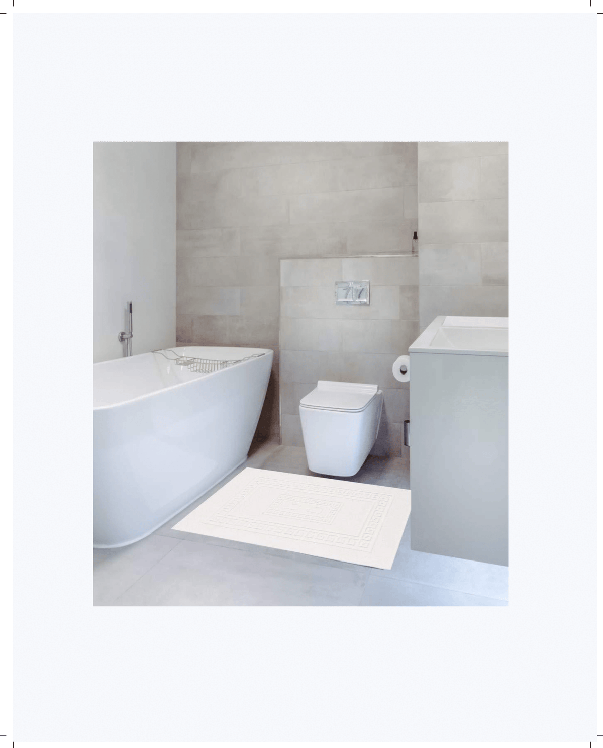 Tappeto Bagno in Cotone Classico ed Elegante