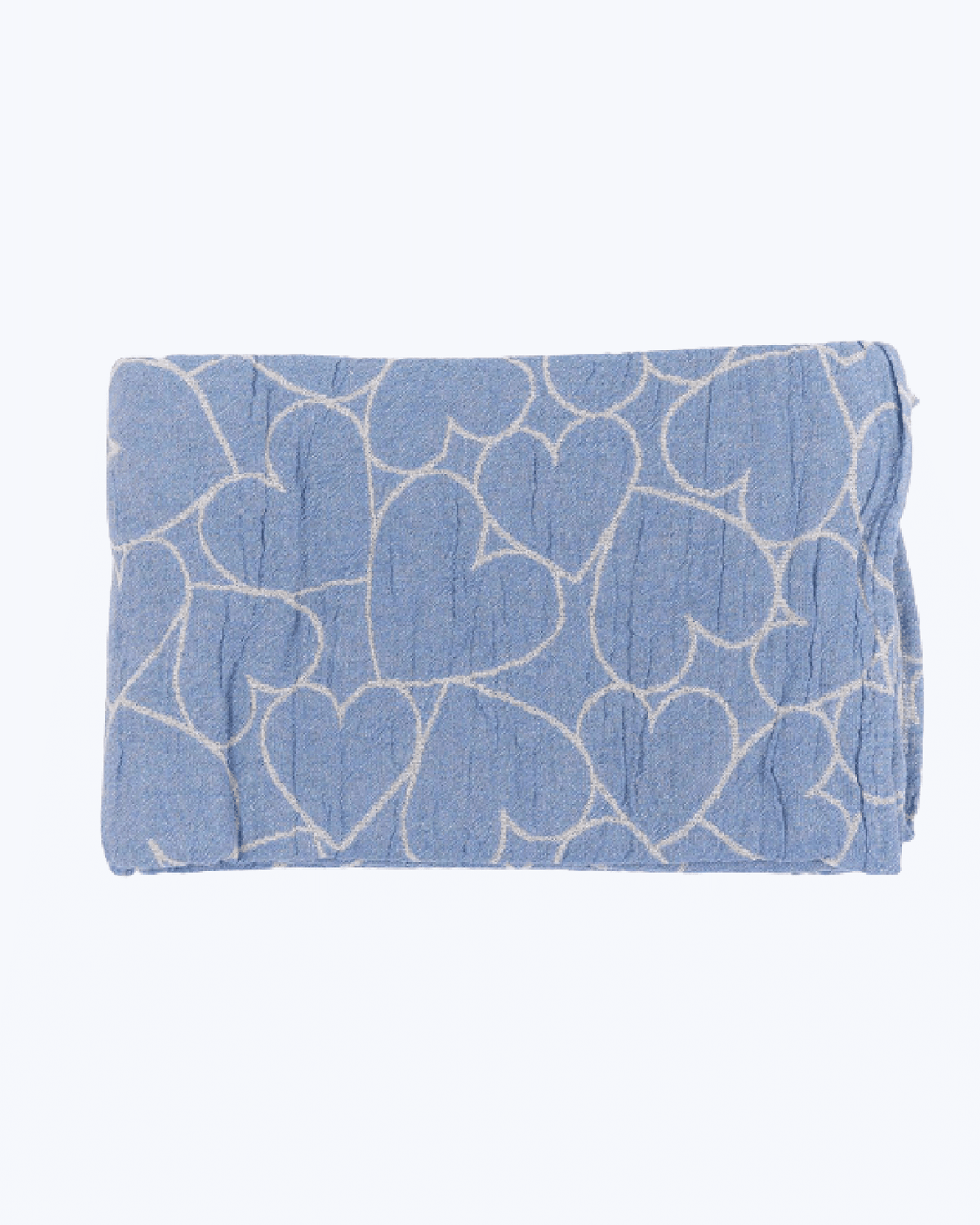 Telo Arredo Copriletto per Letto Matrimoniale – Granfoulard Copritutto No Stiro Azzurro