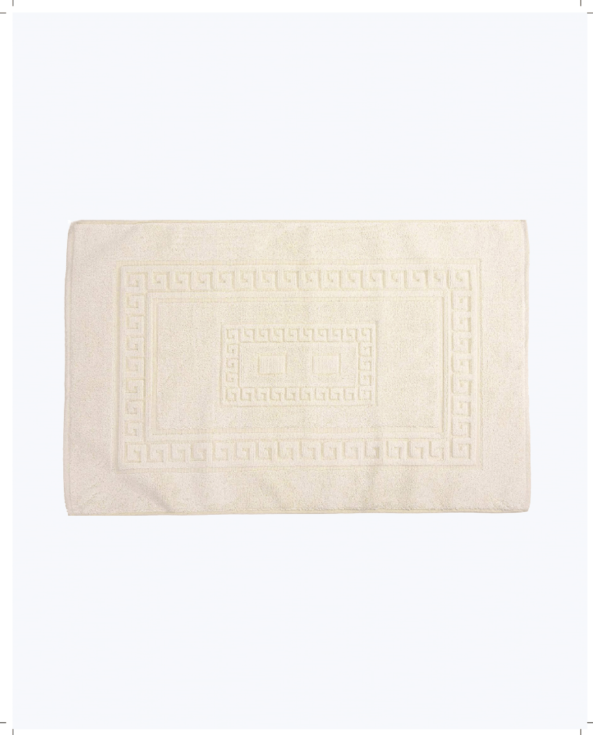 Tappeto Bagno in Cotone Classico ed Elegante Bianco