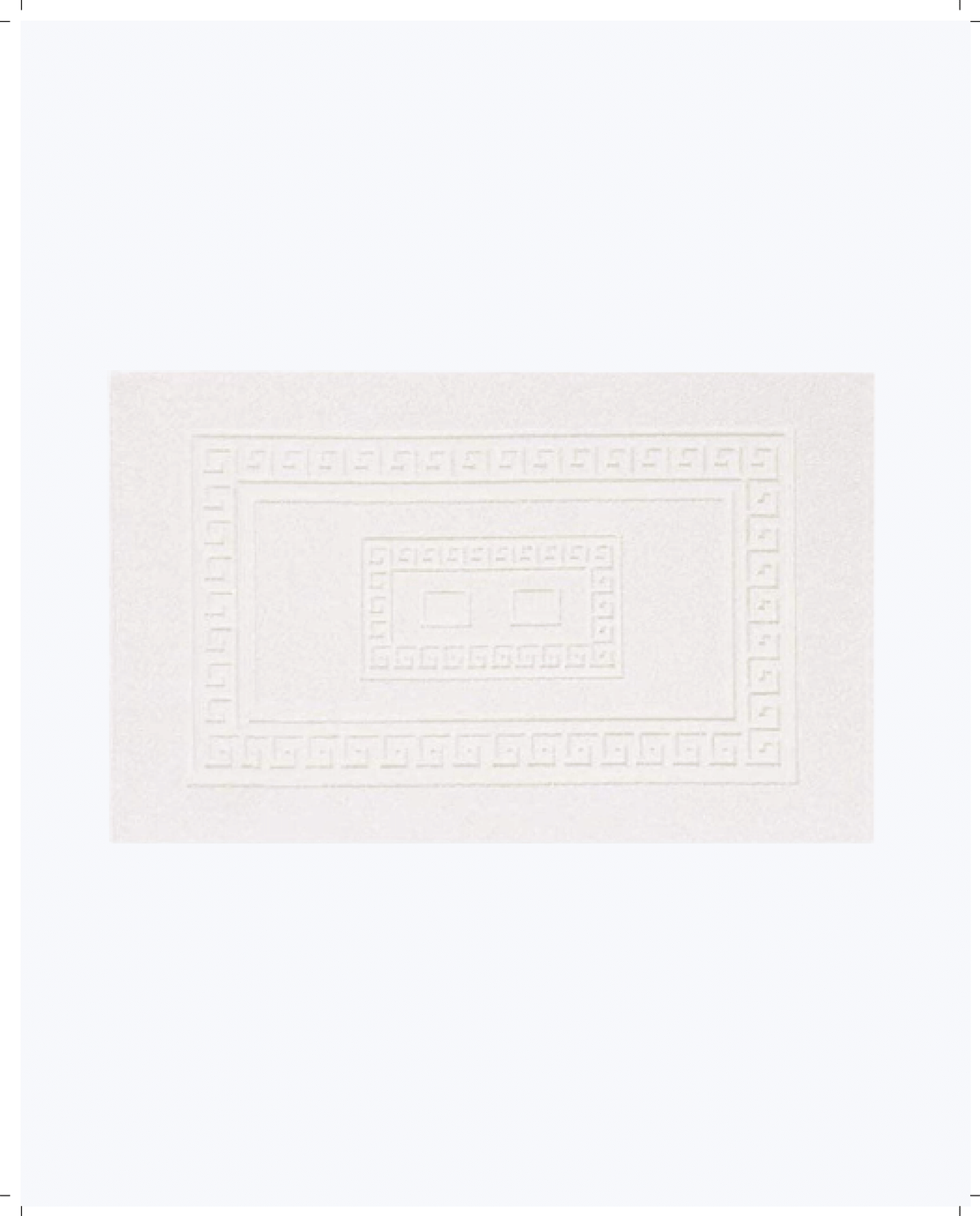 Tappeto Bagno in Cotone Classico ed Elegante Panna
