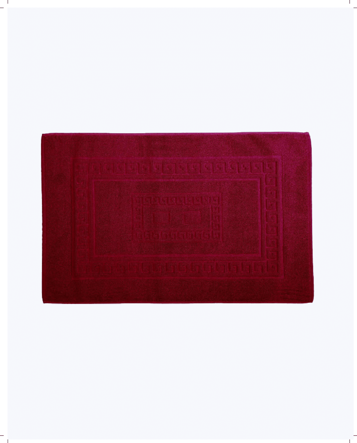 Tappeto Bagno in Cotone Classico ed Elegante Bordeaux