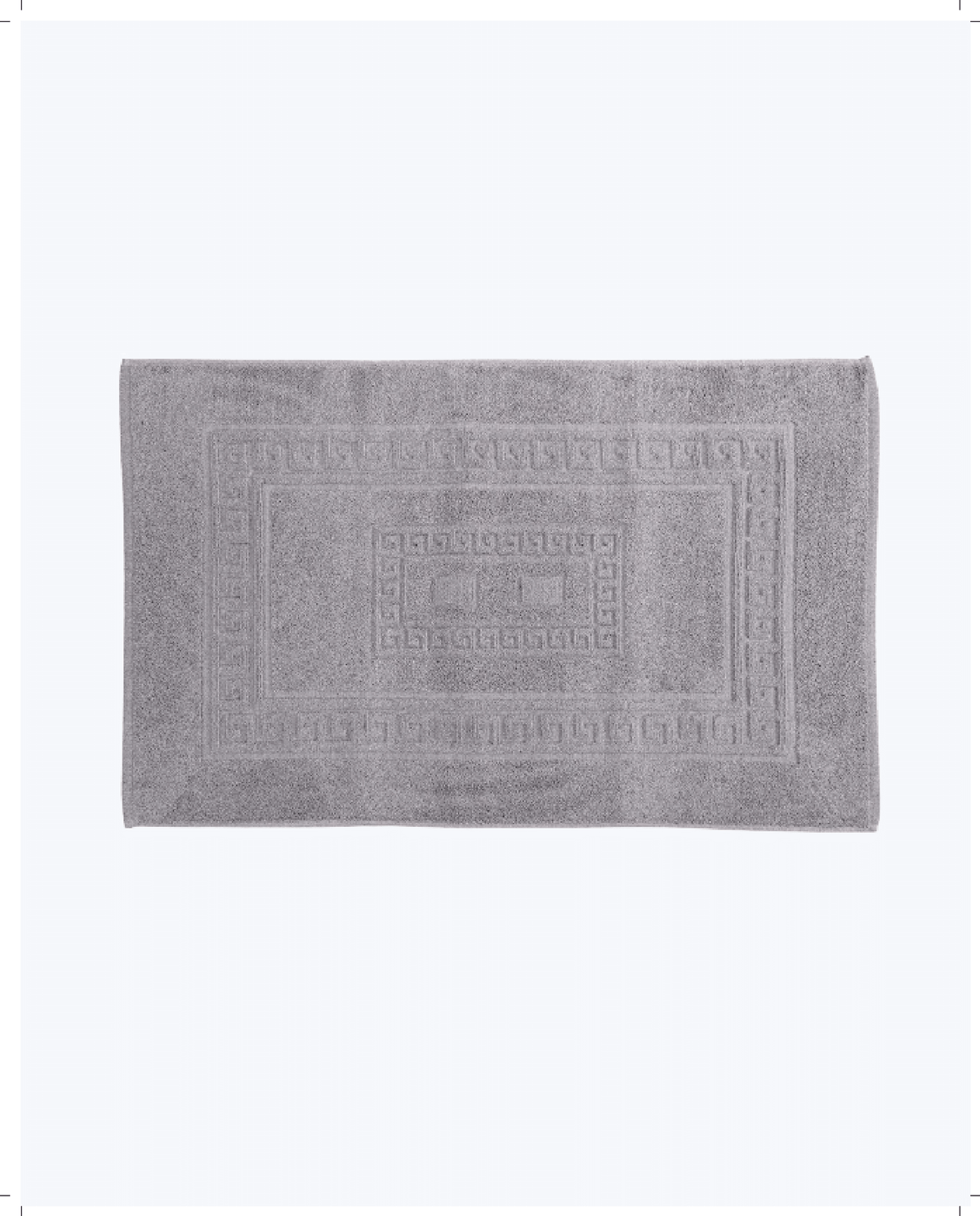 Tappeto Bagno in Cotone Classico ed Elegante Grigio