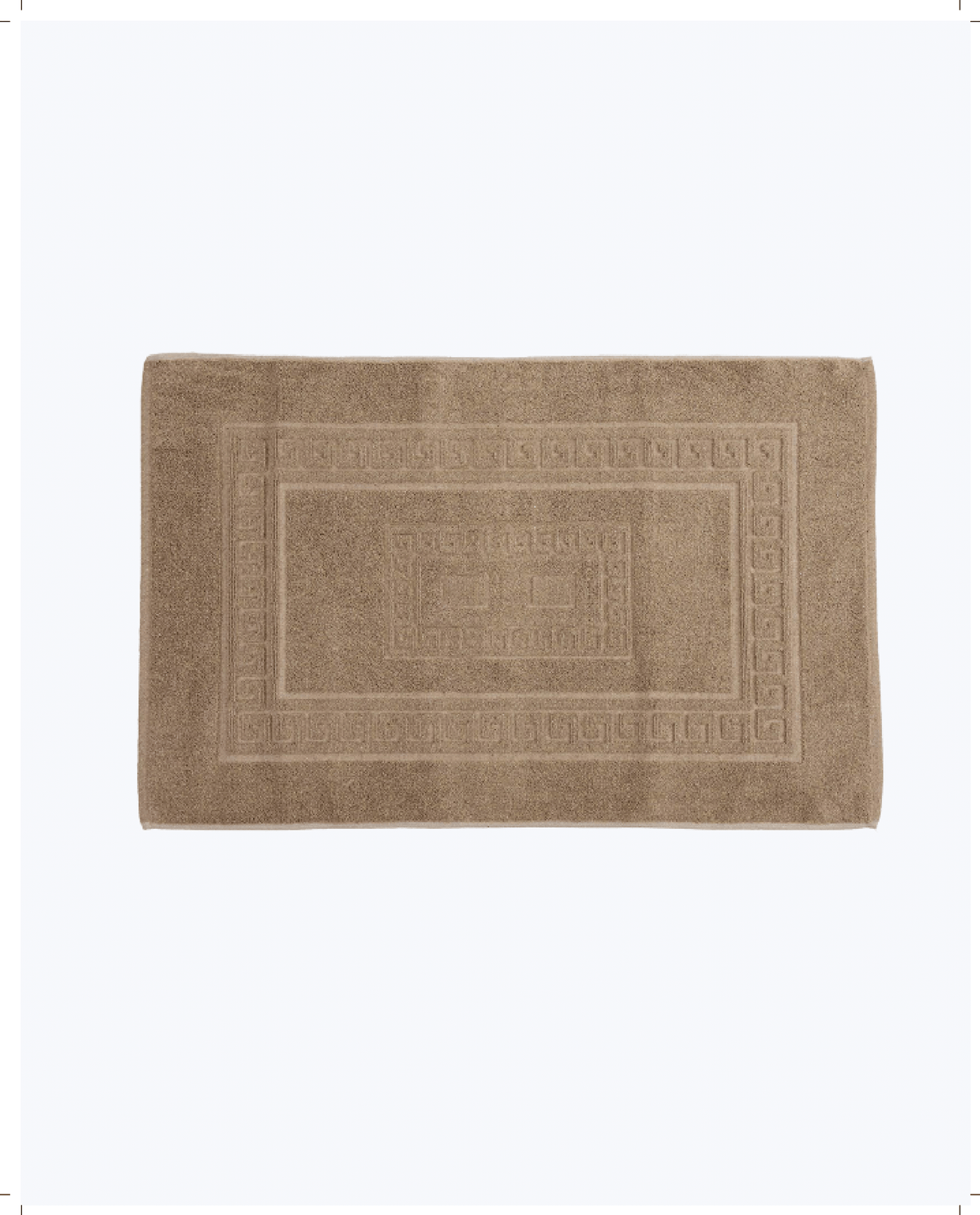 Tappeto Bagno in Cotone Classico ed Elegante Beige