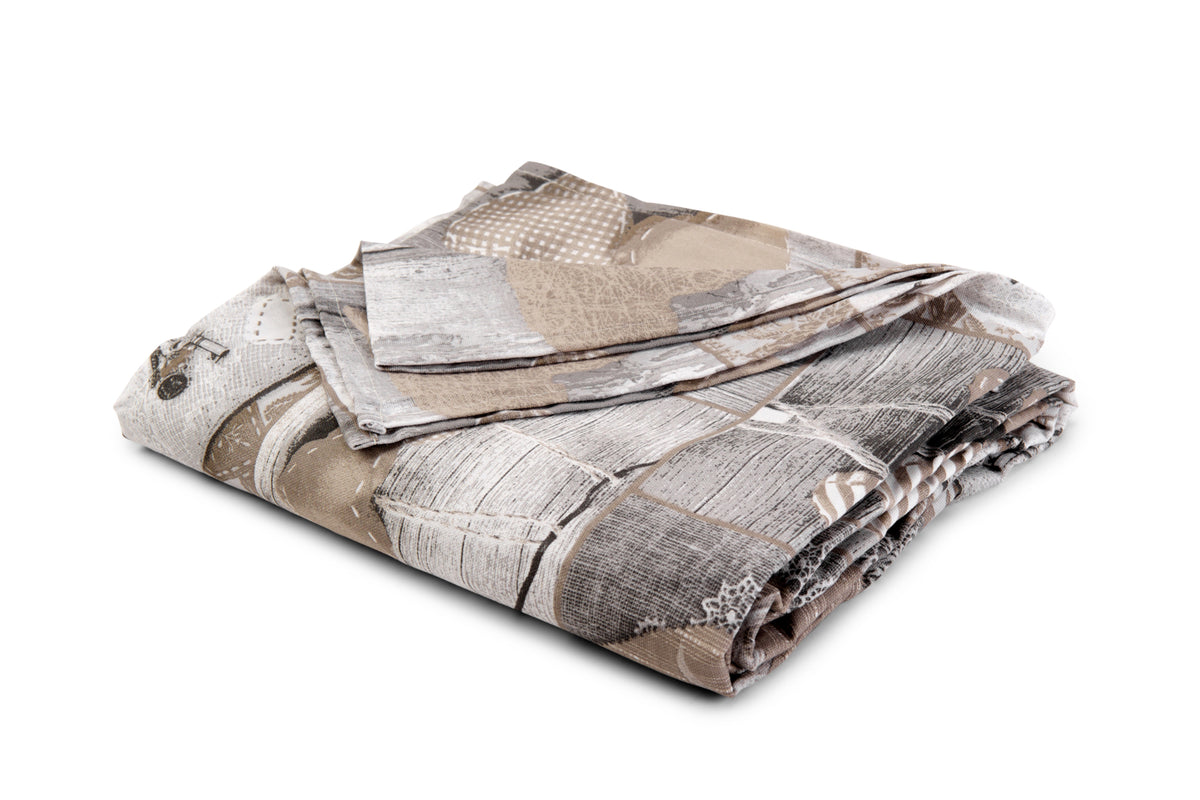 Telo Arredo Copritutto in Cotone Fantasia Shabby - Perfetto come Copriletto o Copridivano