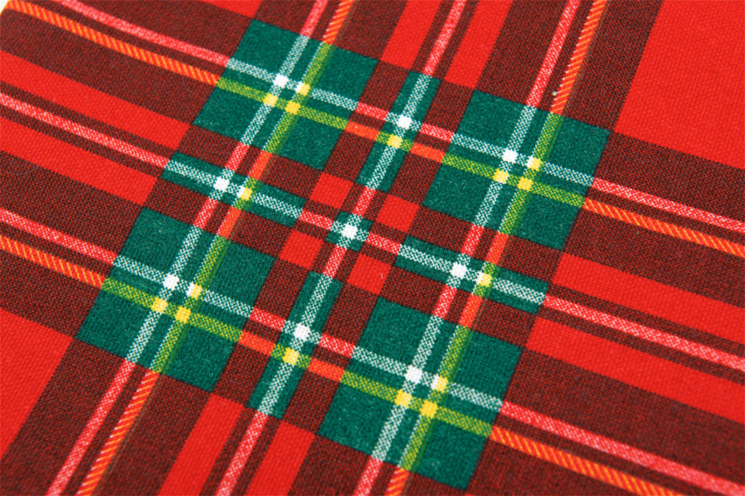 Telo Arredo Copritutto in Cotone Fantasia Tartan- Perfetto come Copriletto o Copridivano