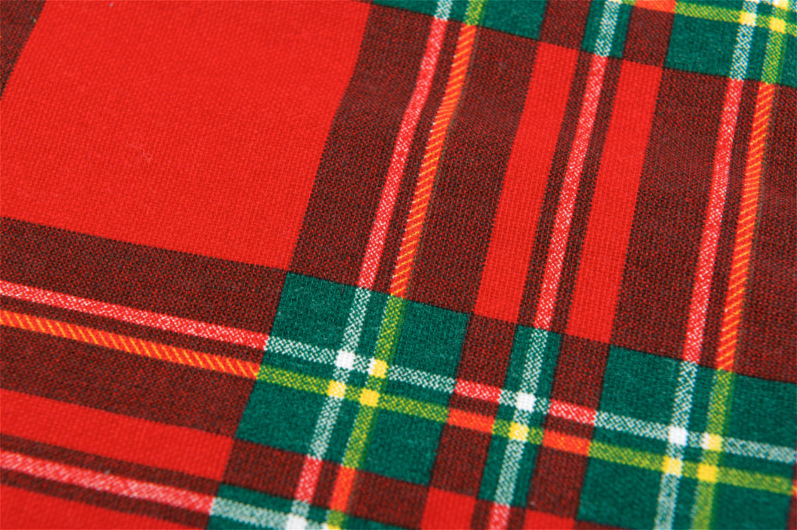 Telo Arredo Copritutto in Cotone Fantasia Tartan- Perfetto come Copriletto o Copridivano