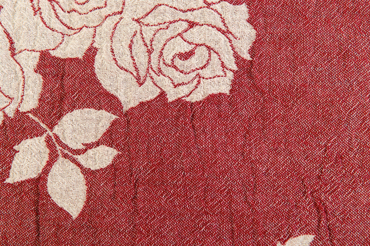 Telo Arredo Copritutto in Cotone Fantasia di Rose - Perfetto come Copriletto o Copridivano