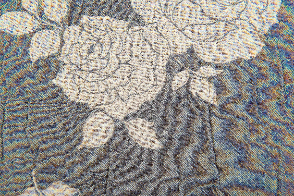 Telo Arredo Copritutto in Cotone Fantasia di Rose - Perfetto come Copriletto o Copridivano