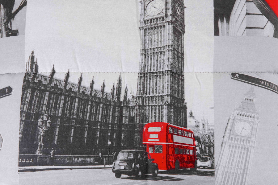 Piumone Letto Trapuntato Autunno/Inverno Fantasia Londra