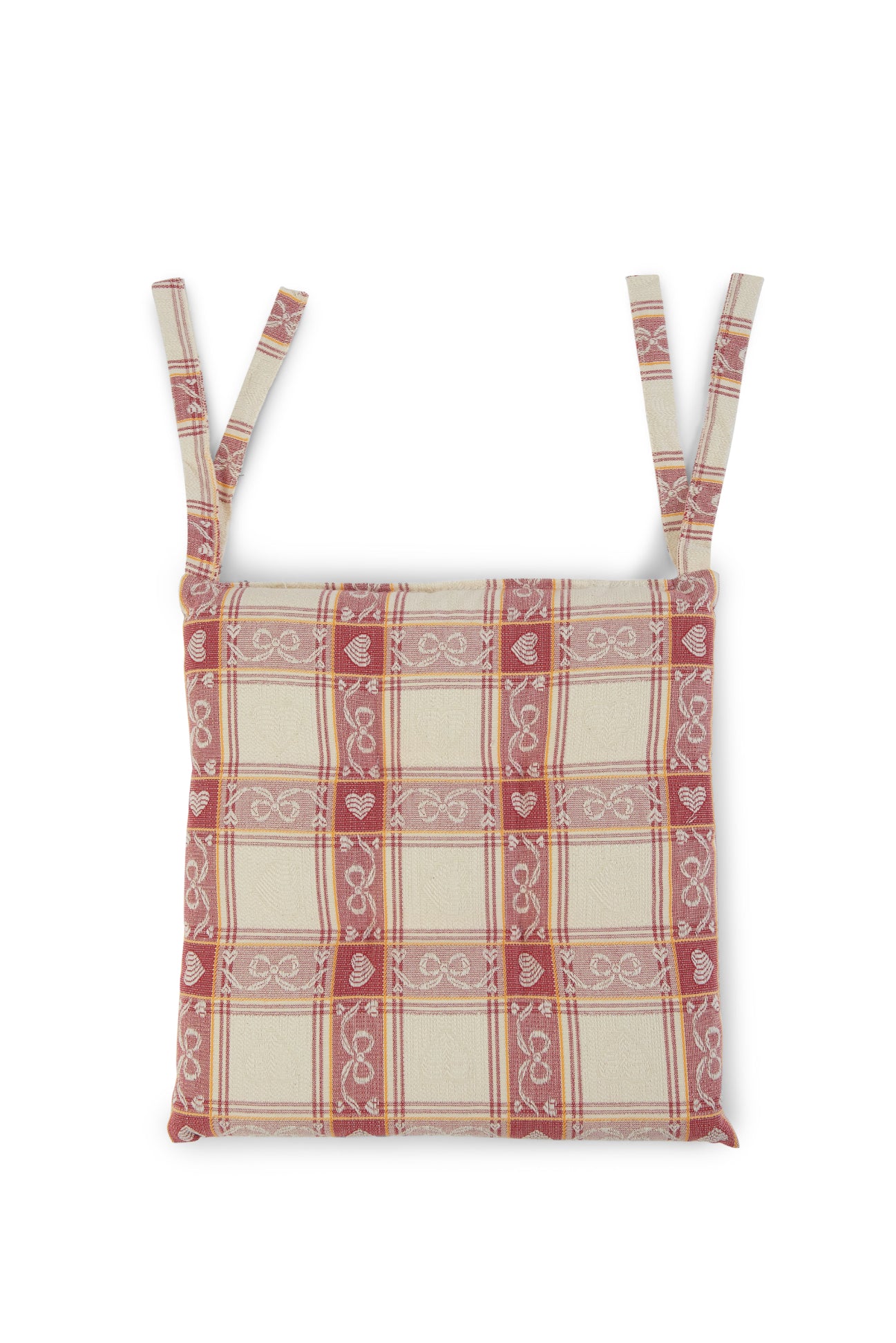 Set 6 Coprisedia Cucina Sfoderabili 100% Cotone con Laccetti Double Set 6 Coprisedia Cucina Sfoderabili 100% Cotone con Laccetti Double