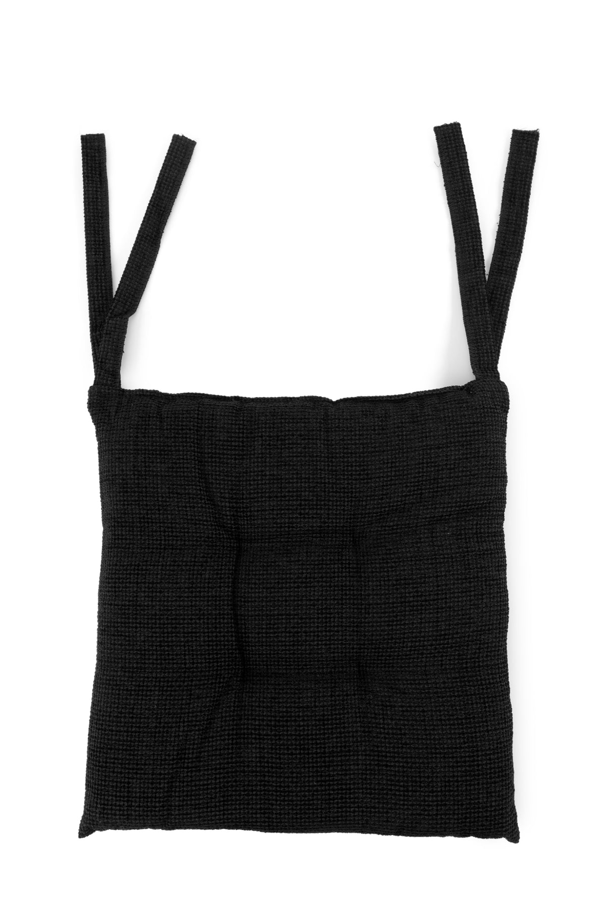 Cuscini Coprisedia Cucina con Lacci | Copri Sedie Cucina Intreccio Nero