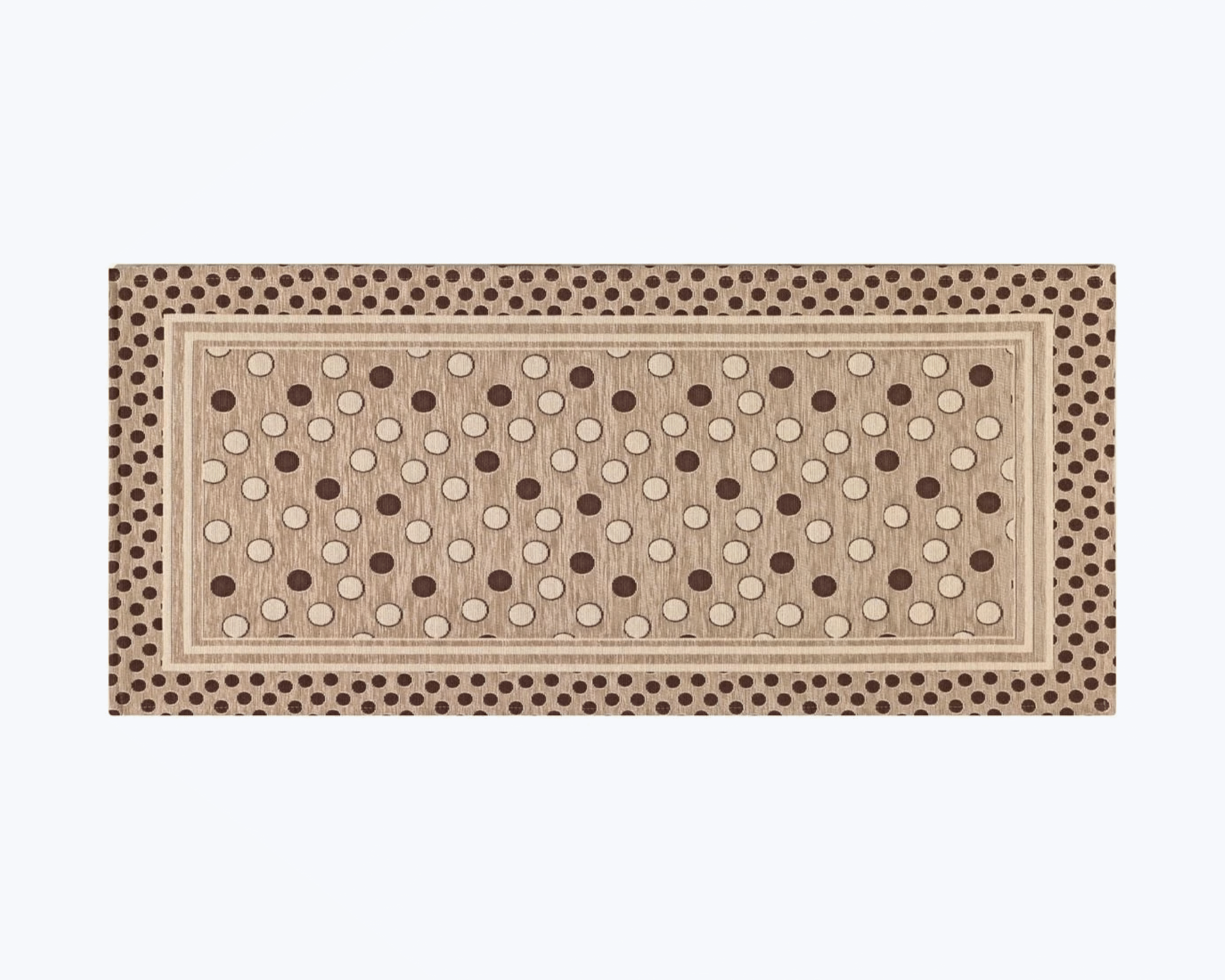 Tappeto Da Cucina Antiscivolo Beige 50x81 Cm - Lavabile In Lavatrice, Assorbente, Con Retro In Gomma, Per Davanti Al Lavandino