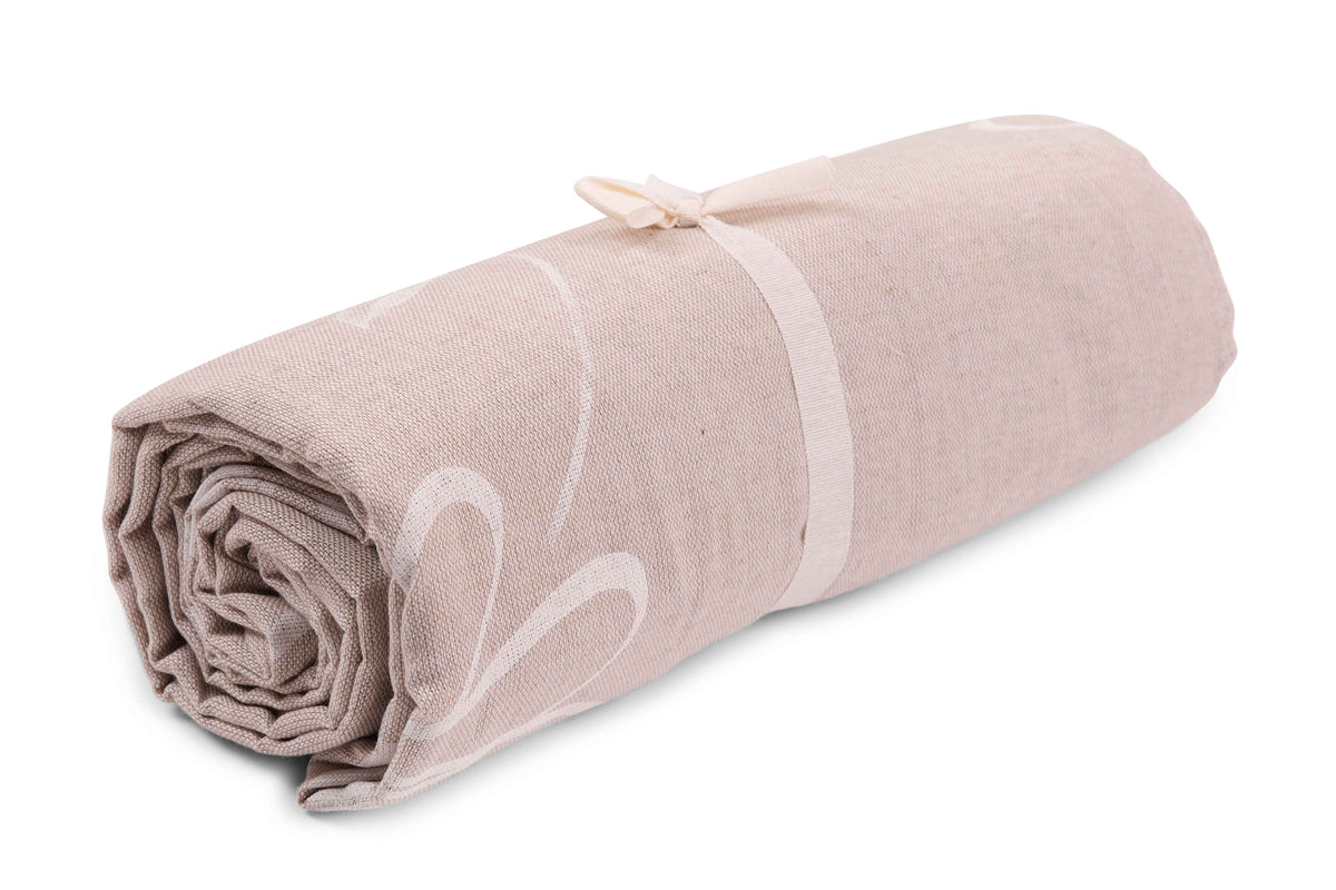 Telo Arredo Copritutto in Cotone Fantasia di Fiori - Perfetto come Copriletto o Copridivano