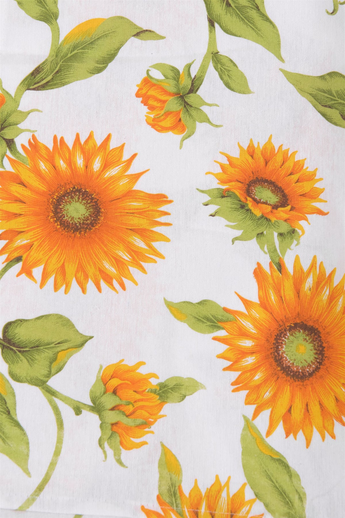 Telo Arredo Copritutto in Cotone Fantasia Girasoli - Perfetto come Copriletto o Copridivano