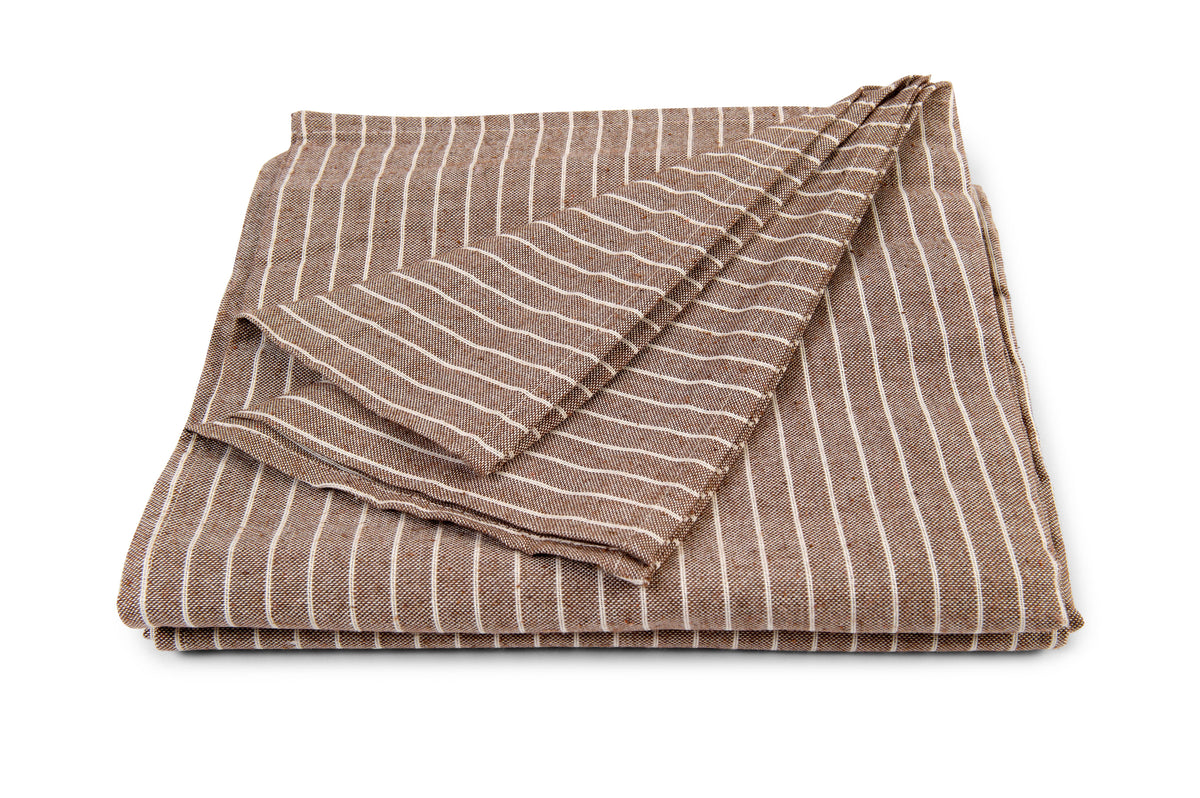 Telo Arredo Copritutto in Cotone a Righine - Perfetto come Copriletto o Copridivano