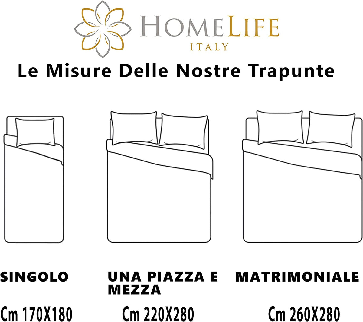 Piumone Letto Singolo 300 gr/mq - Trapunta Invernale Matite Made in Italy