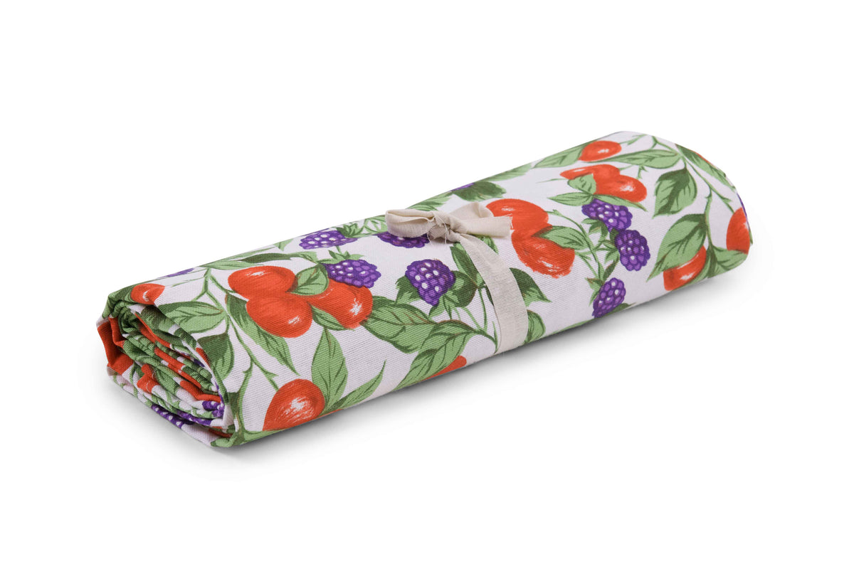 Telo Arredo Copritutto in Cotone Fantasia Frutti Estivi - il Perfetto Copriletto o Copridivano