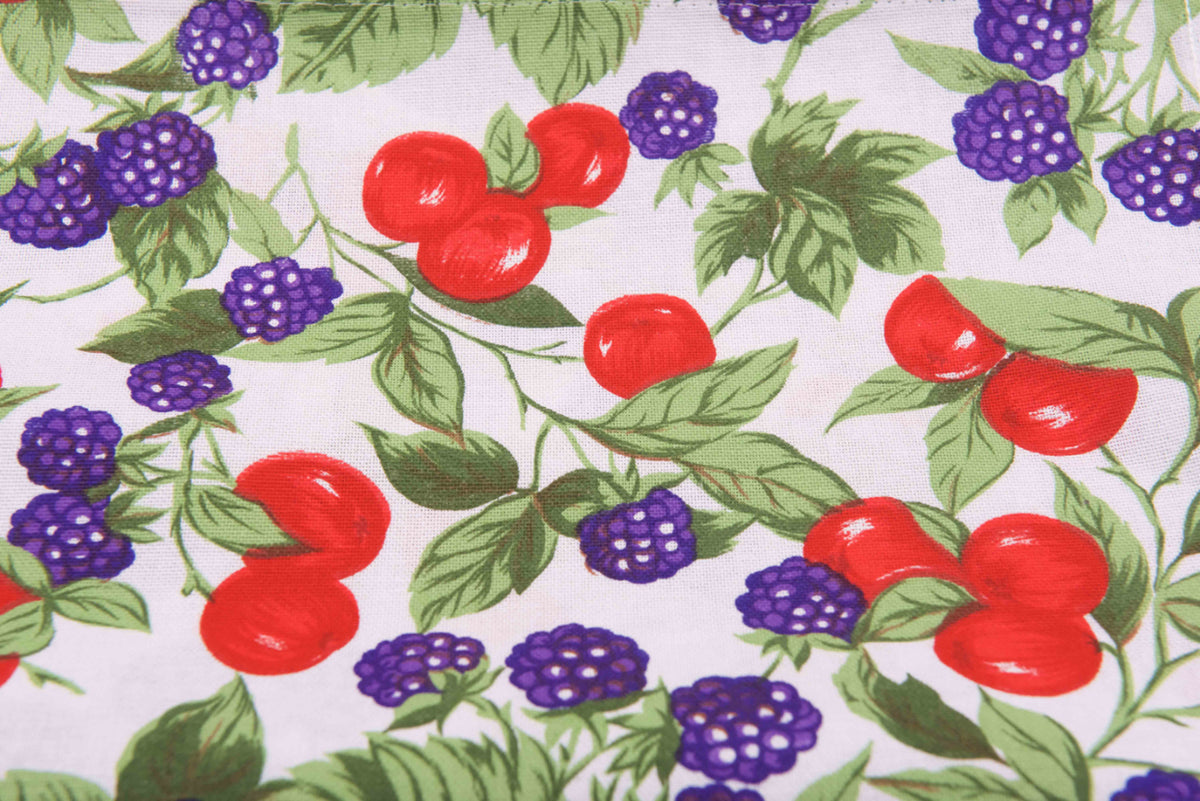 Telo Arredo Copritutto in Cotone Fantasia Frutti Estivi - il Perfetto Copriletto o Copridivano
