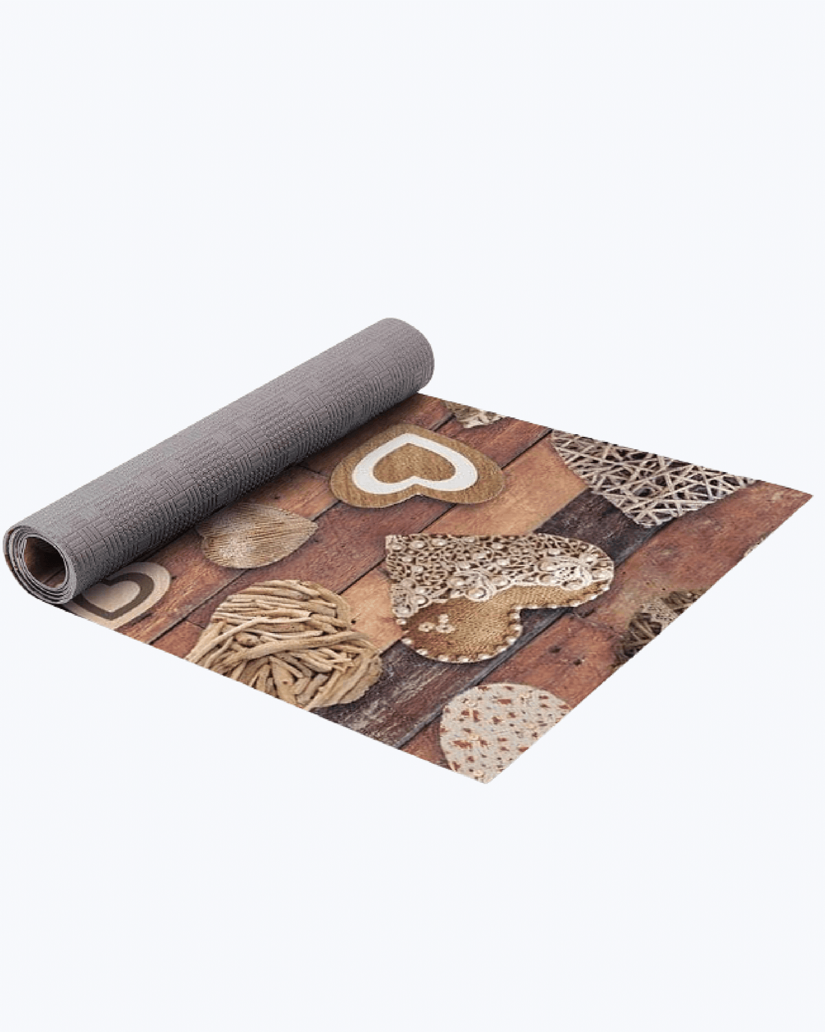 Tappeto Passatoia Antiscivolo e Antimacchia in PVC con Cuori