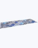Tappeto Passatoia Antiscivolo e Antimacchia in PVC Stampa Maiolica Blu