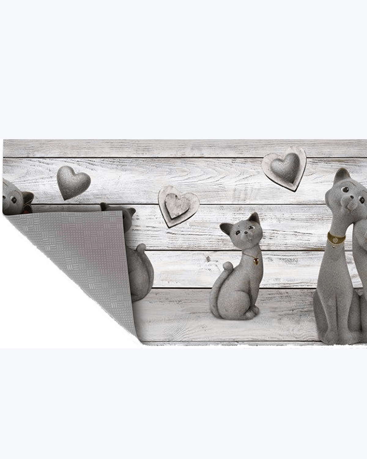 Tappeto Passatoia Antiscivolo e Antimacchia in PVC con Gattini Innamorati