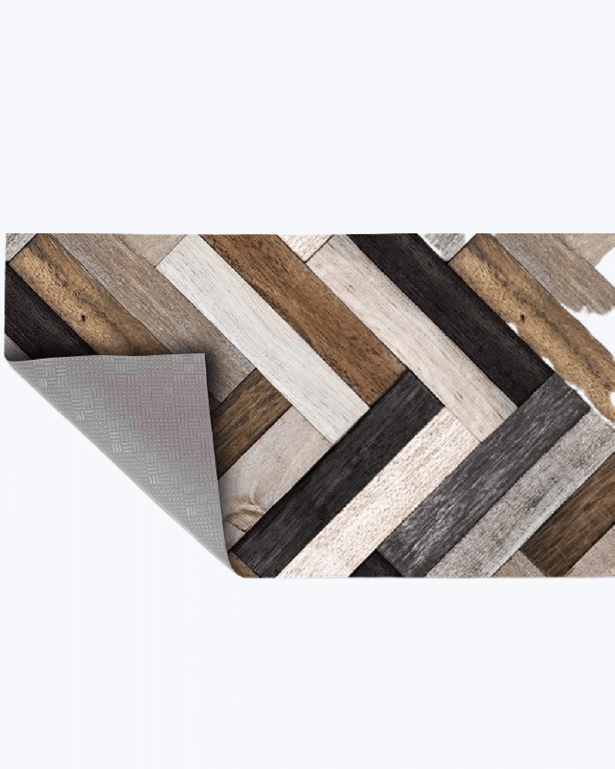 Tappeto Passatoia Antiscivolo e Antimacchia in PVC Stampa Parquet